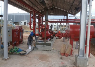 Wani Prima Engineering project in Fire Hydrant Stasiun Pagardewa Sumatera Selatan
